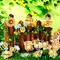 15-piece DIY 5D diamond painting keychain set featuring bee and spring-themed designs. Full-drill craft kit for making sparkling keychains, pendants, or decorative accessories—perfect for spring, summer, or Easter décor.